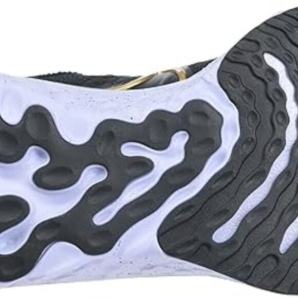 Nike Women’s React Infinity Run Flyknit 2 Black Metallic Gold CT2423-009 Size 6 - Picture 5 of 7